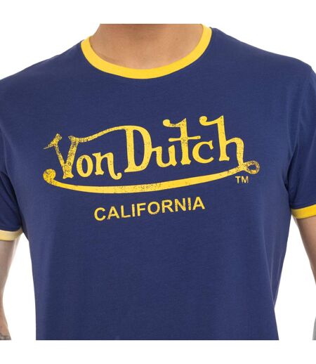 T-shirt  homme en coton stretch col rond avec print devant Blast Vondutch