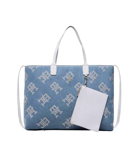 Sac À Main Motif/style Logo Répété Taille Unique Bleu Tommy Hilfiger
