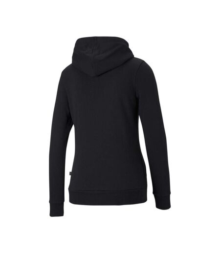 Sweat à capuche noir femme puma essential - l