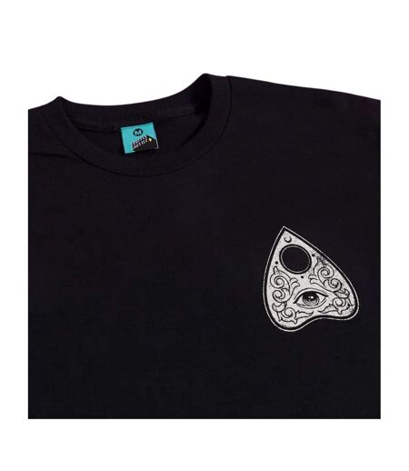 Unisex Adult Spirit Board Back Print T-shirt Black Truffle Shuffle