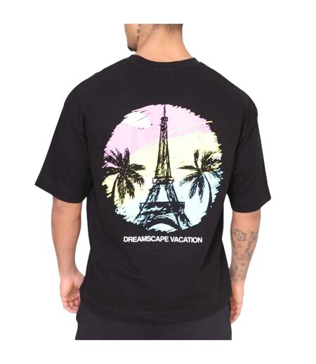 T-shirt Dreamscape Homme Noir Rose London