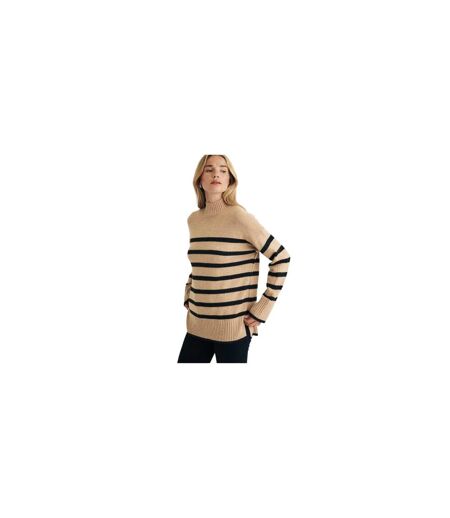 Pull Motif/style À Rayures Femme Beige Noir Nobody´s Child