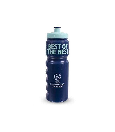 UEFA Champions League Plastic Water Bottle (Navy Blue/Sky Blue) (One Size) - UTBS3192