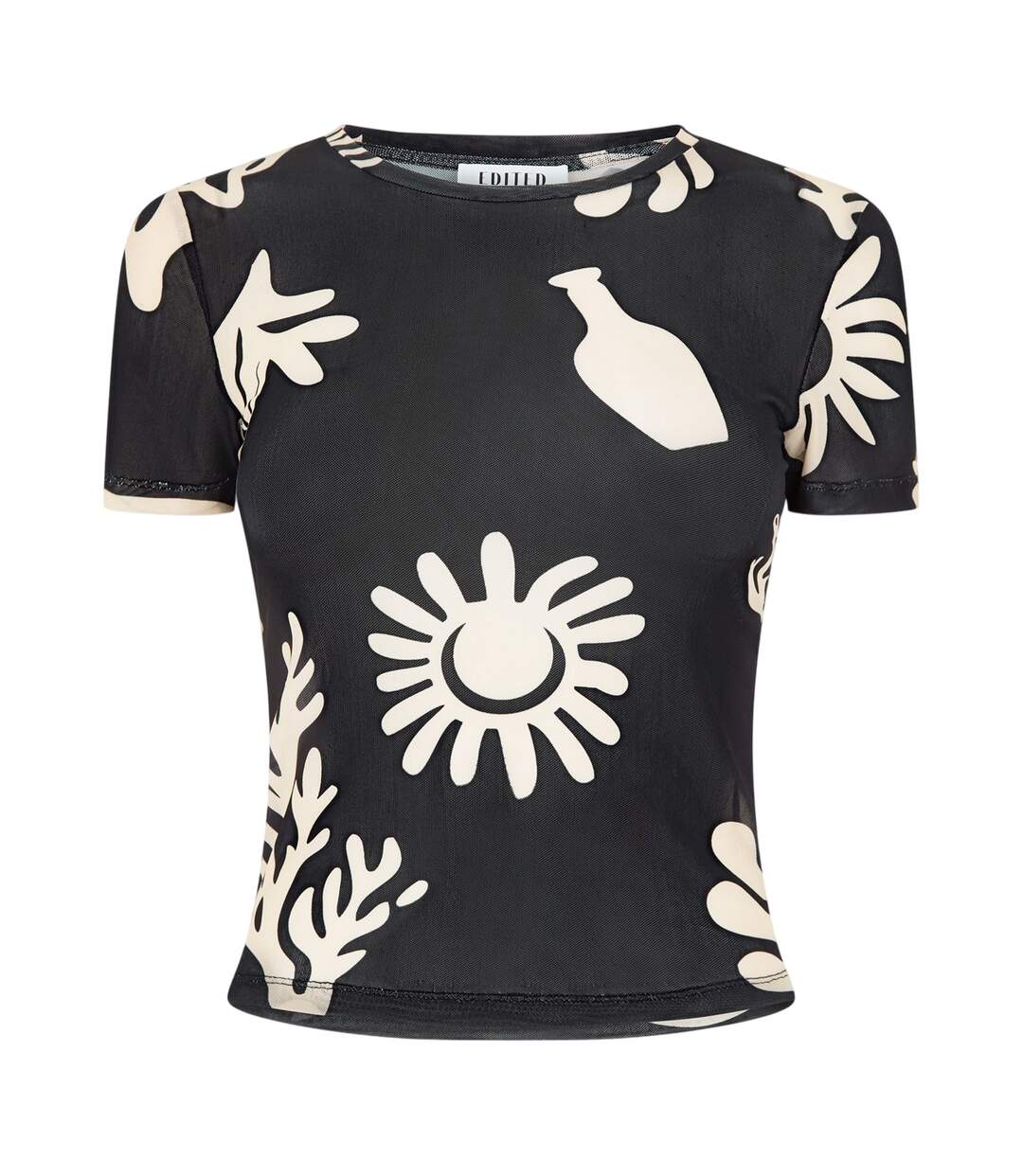 T-shirt Motif/style Corail Femme Corail Edited-2