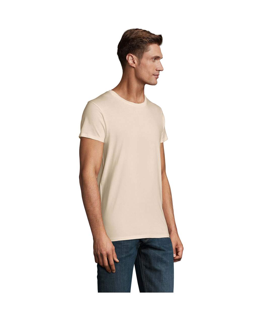 T-shirt Crusader Homme Beige Pâle SOLS-1