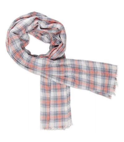 Timberland Mens Plaid Scarf (Red/Blue) (One Size) - UTUT460