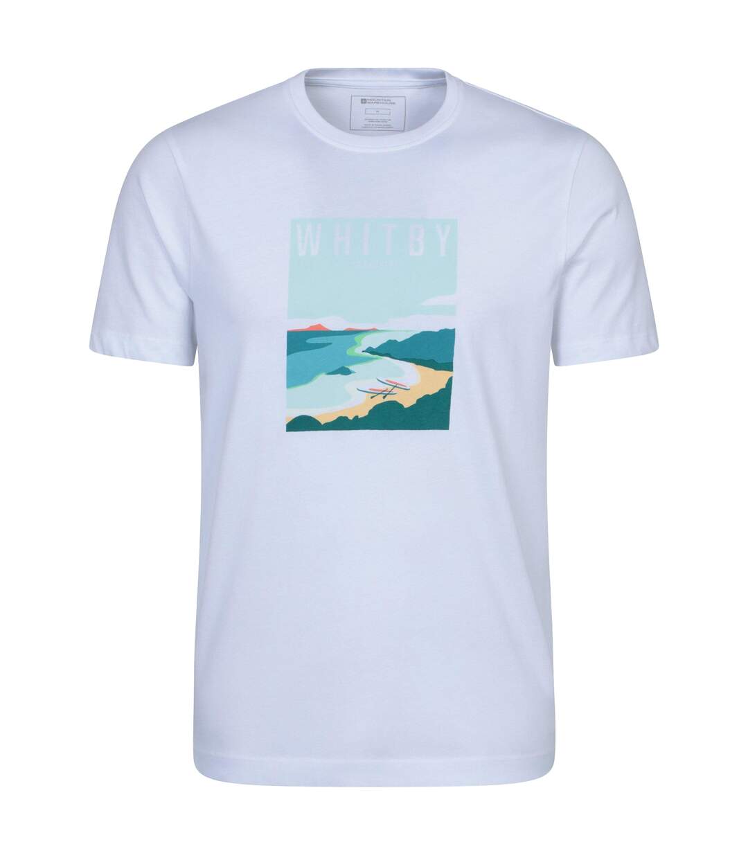 Mens whitby short-sleeved t-shirt white Mountain Warehouse-1