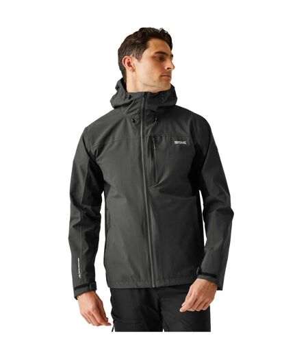 Mens birchdale ii waterproof jacket ash/black Regatta