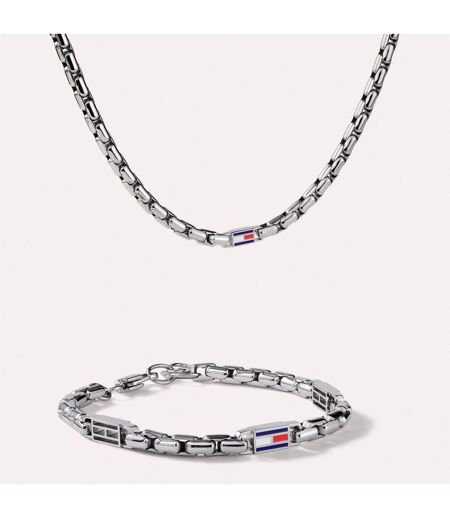 Mens Bracelet One Size Silver Tommy Hilfiger