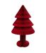 Sapin de Noël en Papier Pliable 100cm Rouge-1