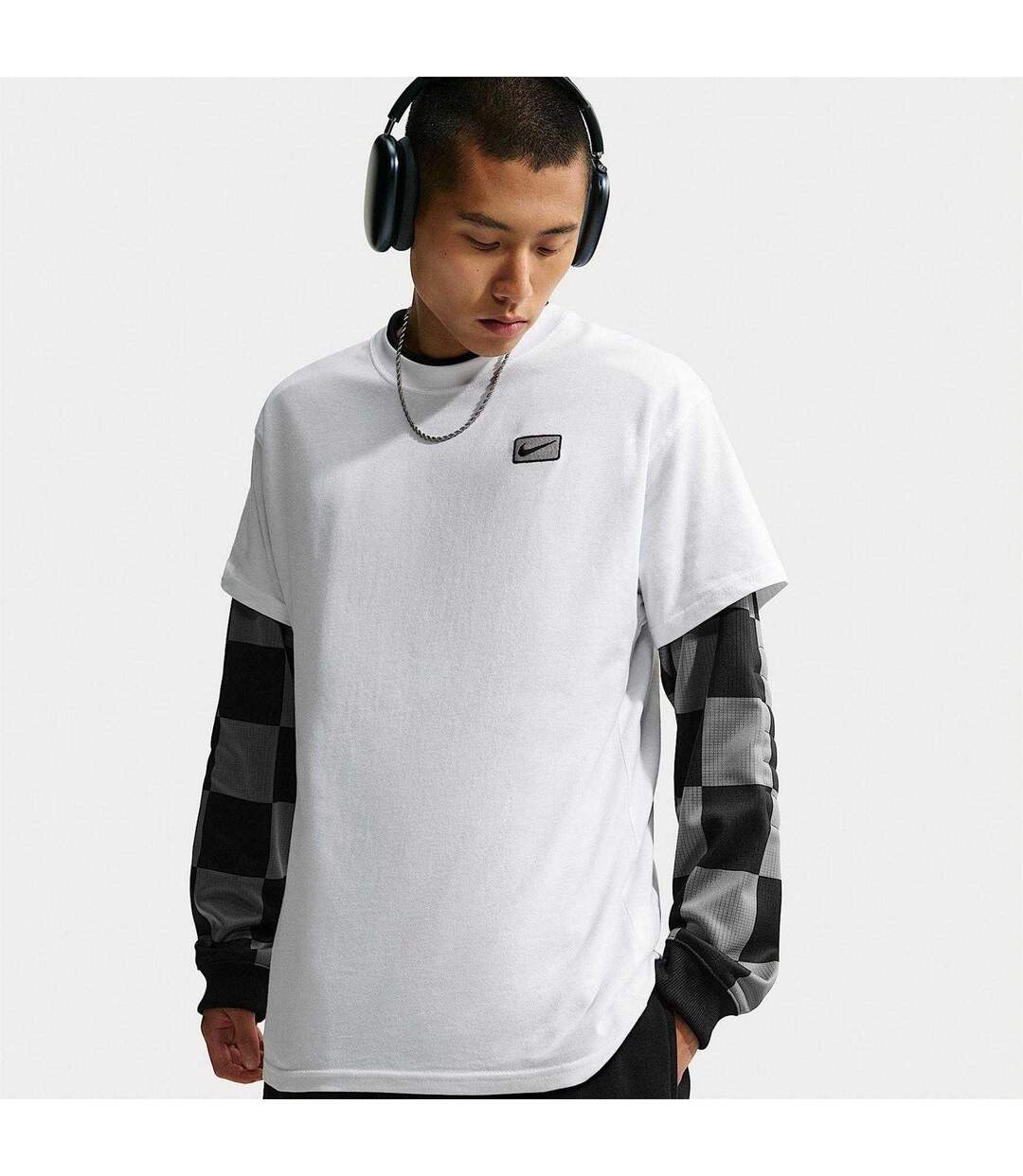 T-shirt Régulier À Col Ras Du Cou Et Manches Courtes  Blanc Nike-4