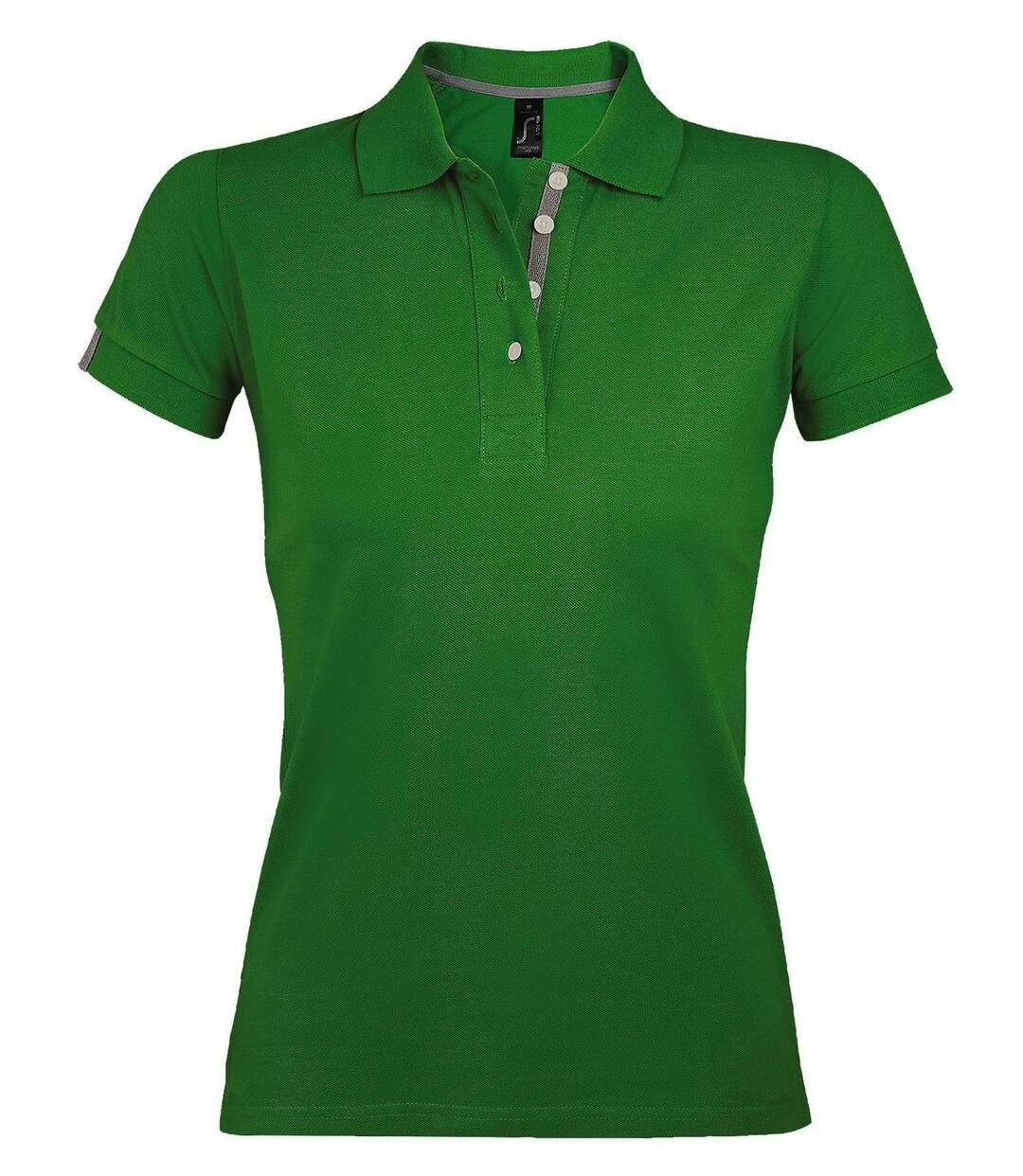Polo manches courtes - Femme - 00575 - vert-1