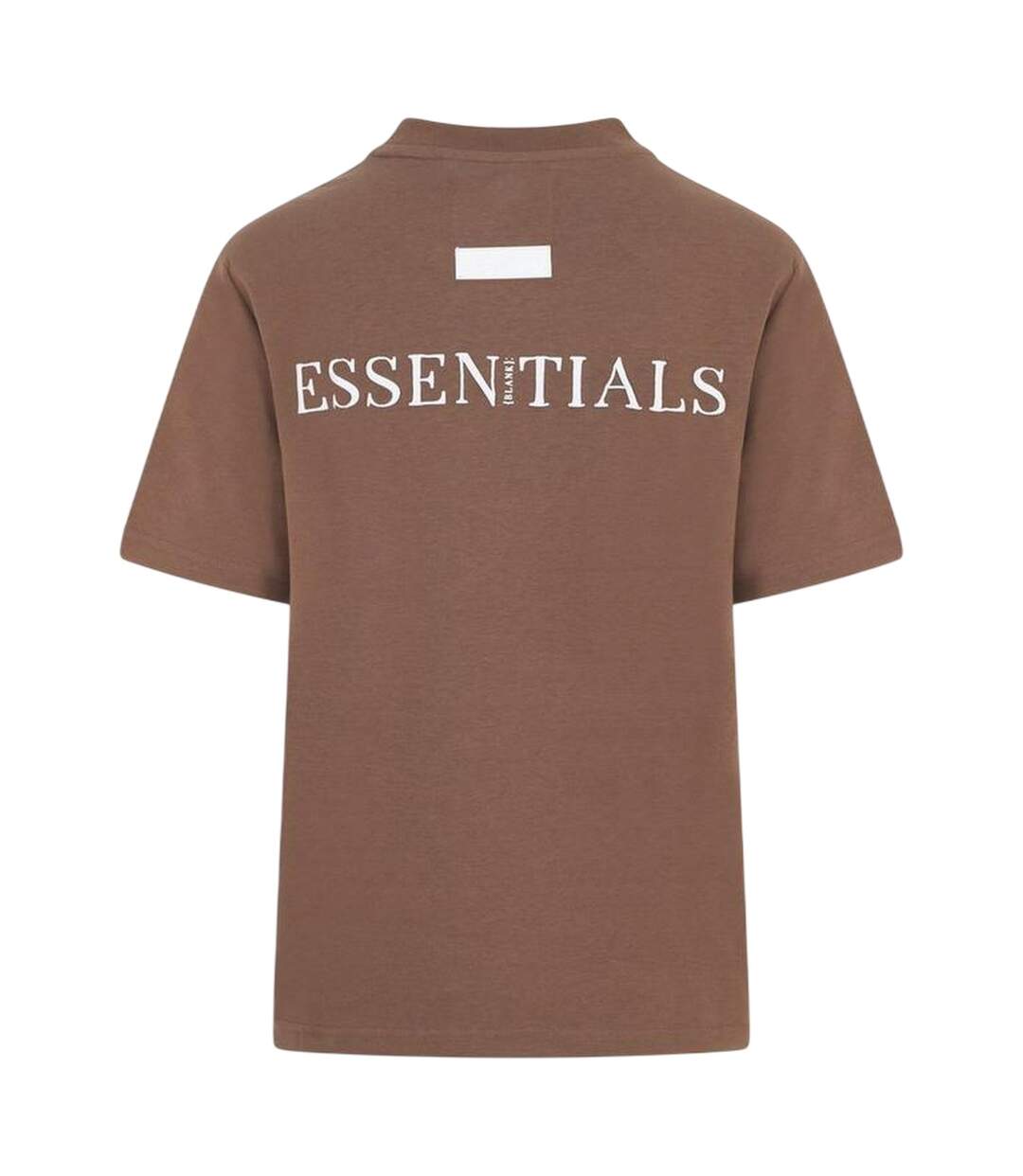 T-shirt Motif/style Logo Essentials Femme Marron Blank Essentials-3