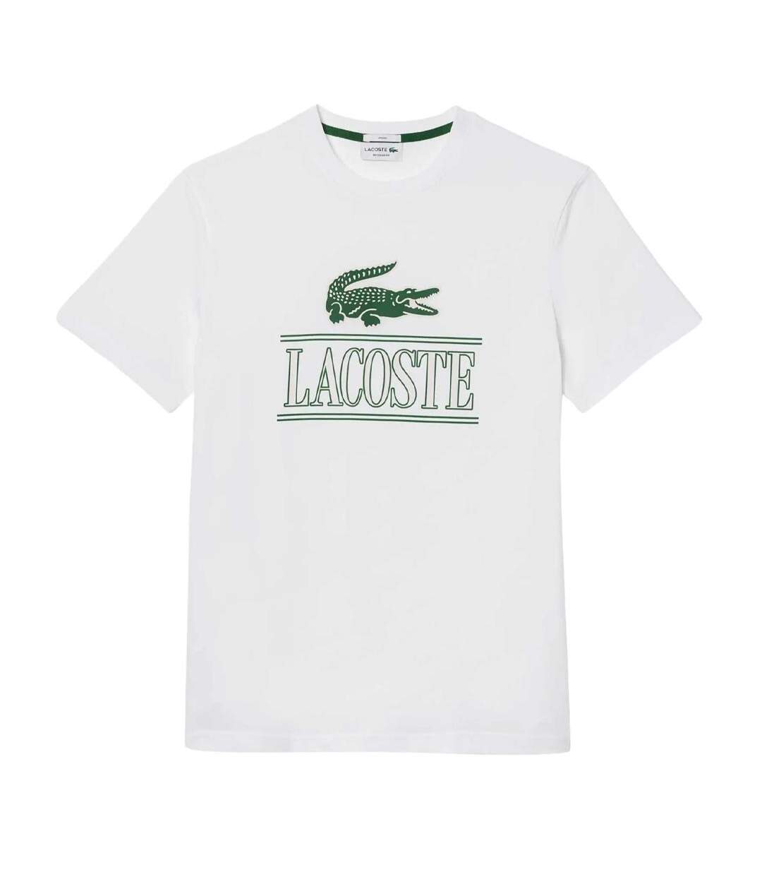 T-shirt blanc mixte lacoste th1218-1
