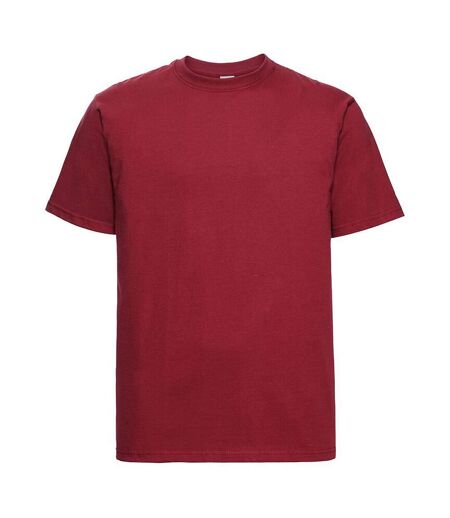 Russell Europe - T-shirt épais à manches courtes 100% coton - Homme (Rouge classique) - UTRW3276