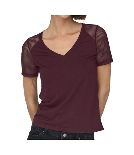 T-Shirt marron femme jdy stinne
