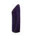 Henbury Womens/Ladies Cotton Acrylic V Neck Cardigan (Purple) - UTPC6450