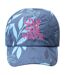 Childrens/kids Karrat Leaf Print Baseball Cap Blue Aquawave-2
