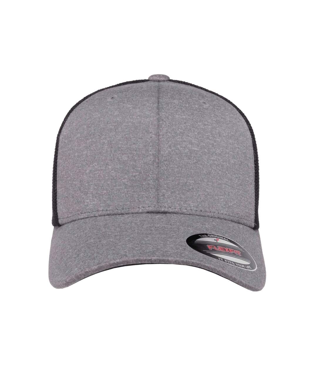 Casquette trucker flexfit gris / bleu marine Yupoong-1