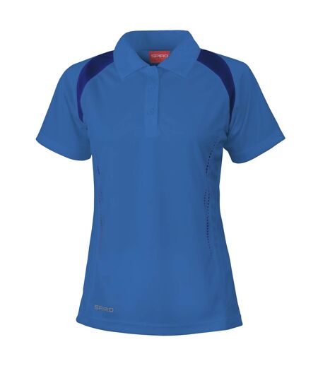 Spiro Womens/Ladies Sports Team Spirit Performance Polo Shirt (Royal/Navy) - UTRW1469