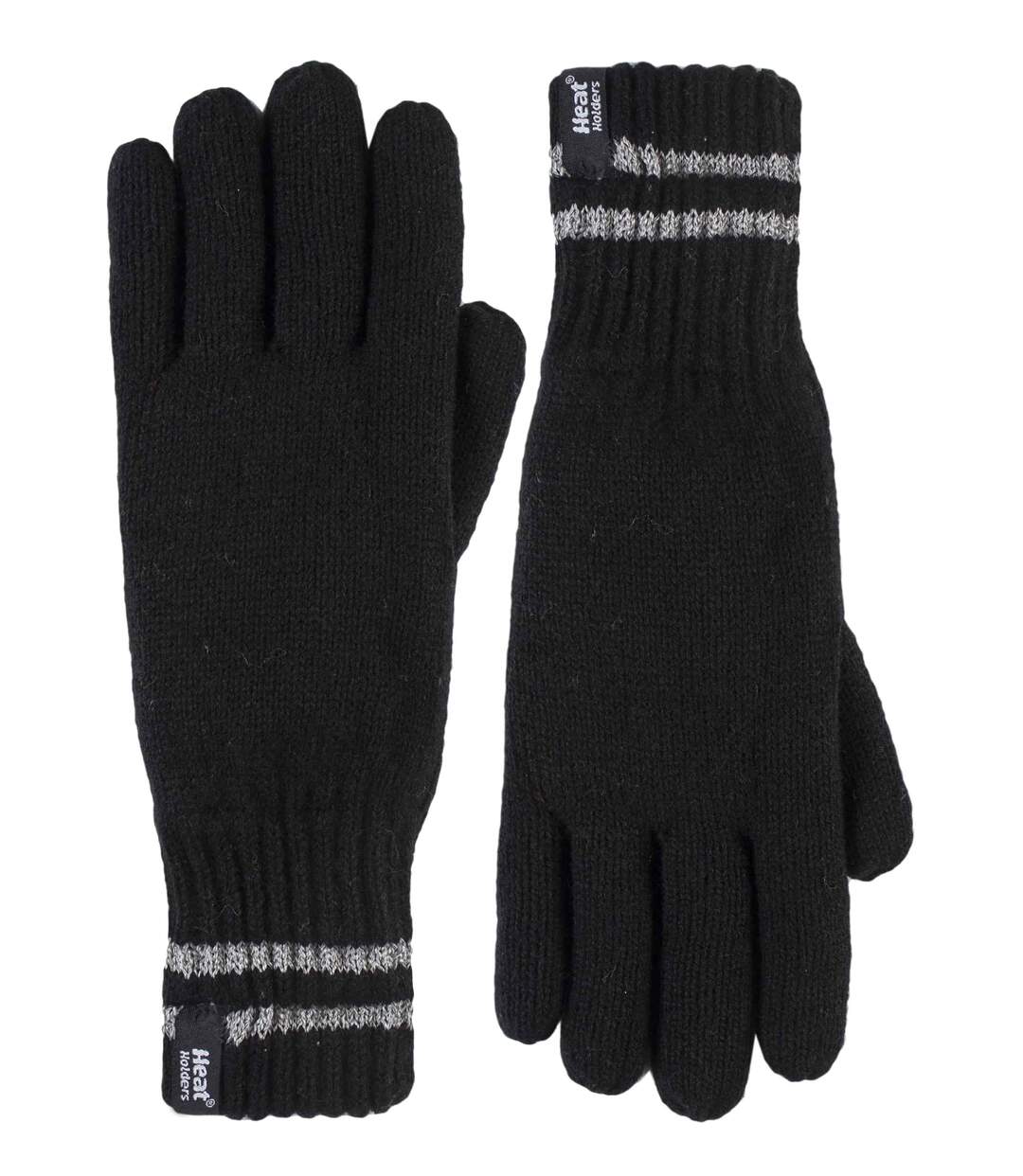 Mens Hi-Vis Reflective Thermal Knit Gloves S/M-1