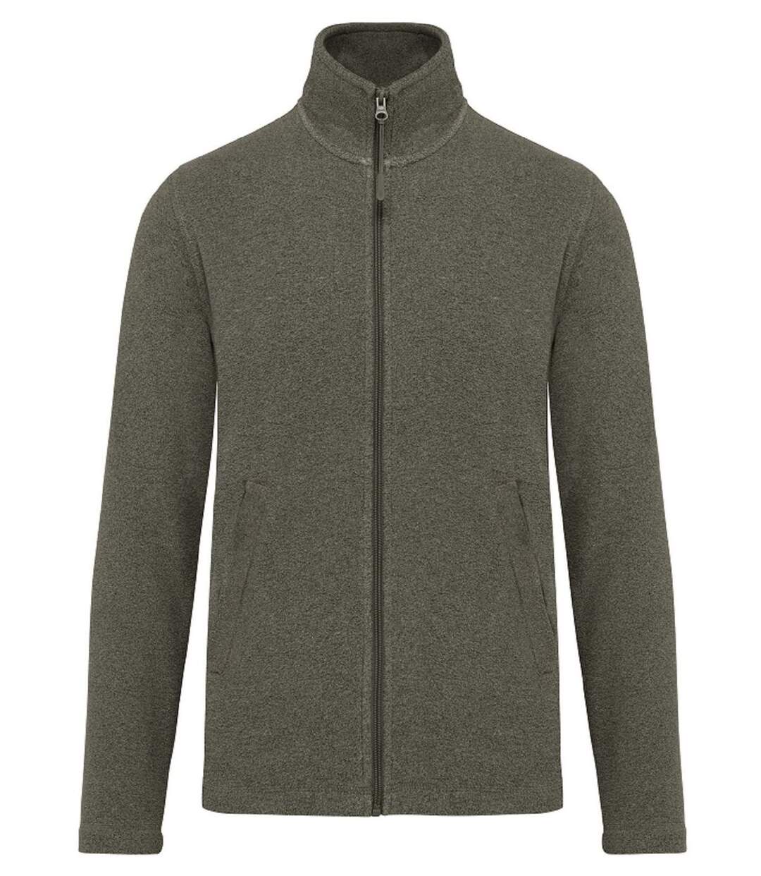 Veste micropolaire zippée - Homme - K911 - vert marble heather