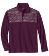Pullover aus Microfleece mit Jacquard-Muster Atlas For Men