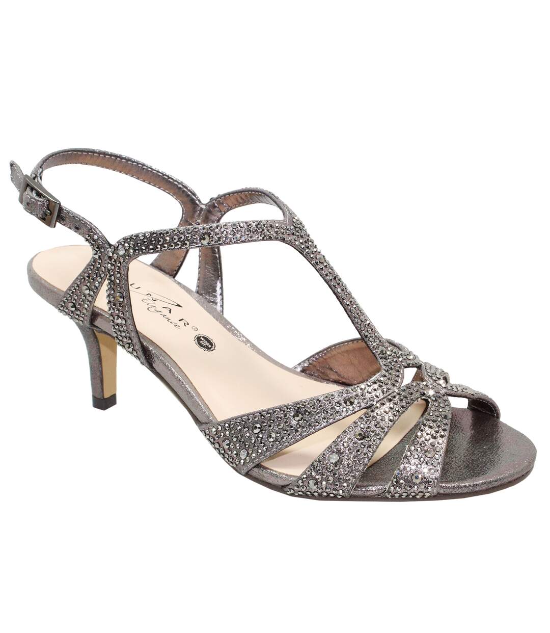 Sandales francie femme bleu gris Lunar