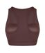 Womens/ladies Core Racerback Sports Bra Espresso USA Pro-2