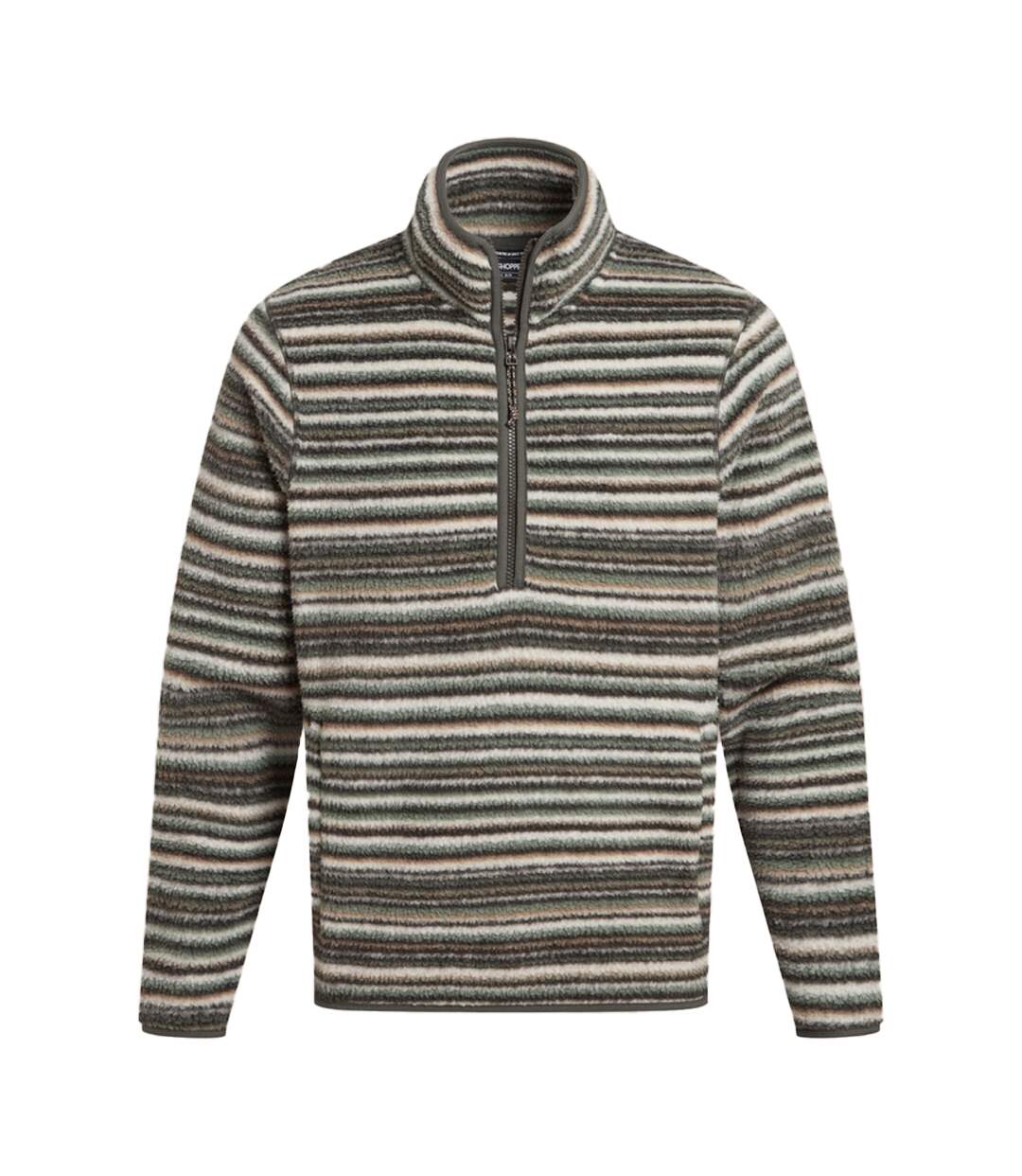 Haut Polaire Motif/style Rayures Contrastées Tatton Homme Vert Forêt Craghoppers-2