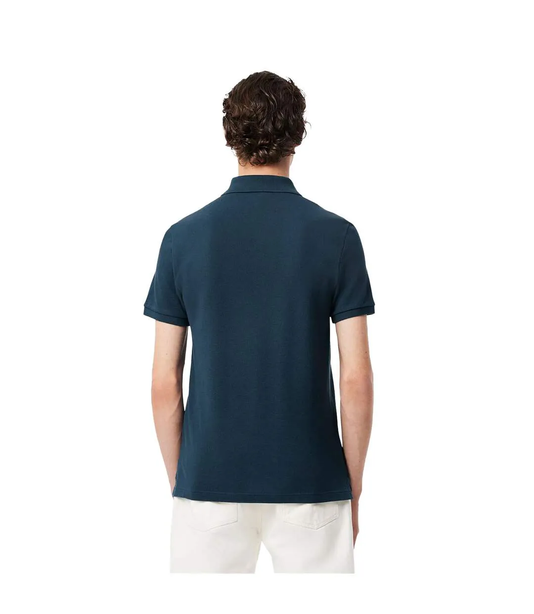 Mens L.12.12 Pique Slim Polo Shirt Petrol Blue Lacoste-3