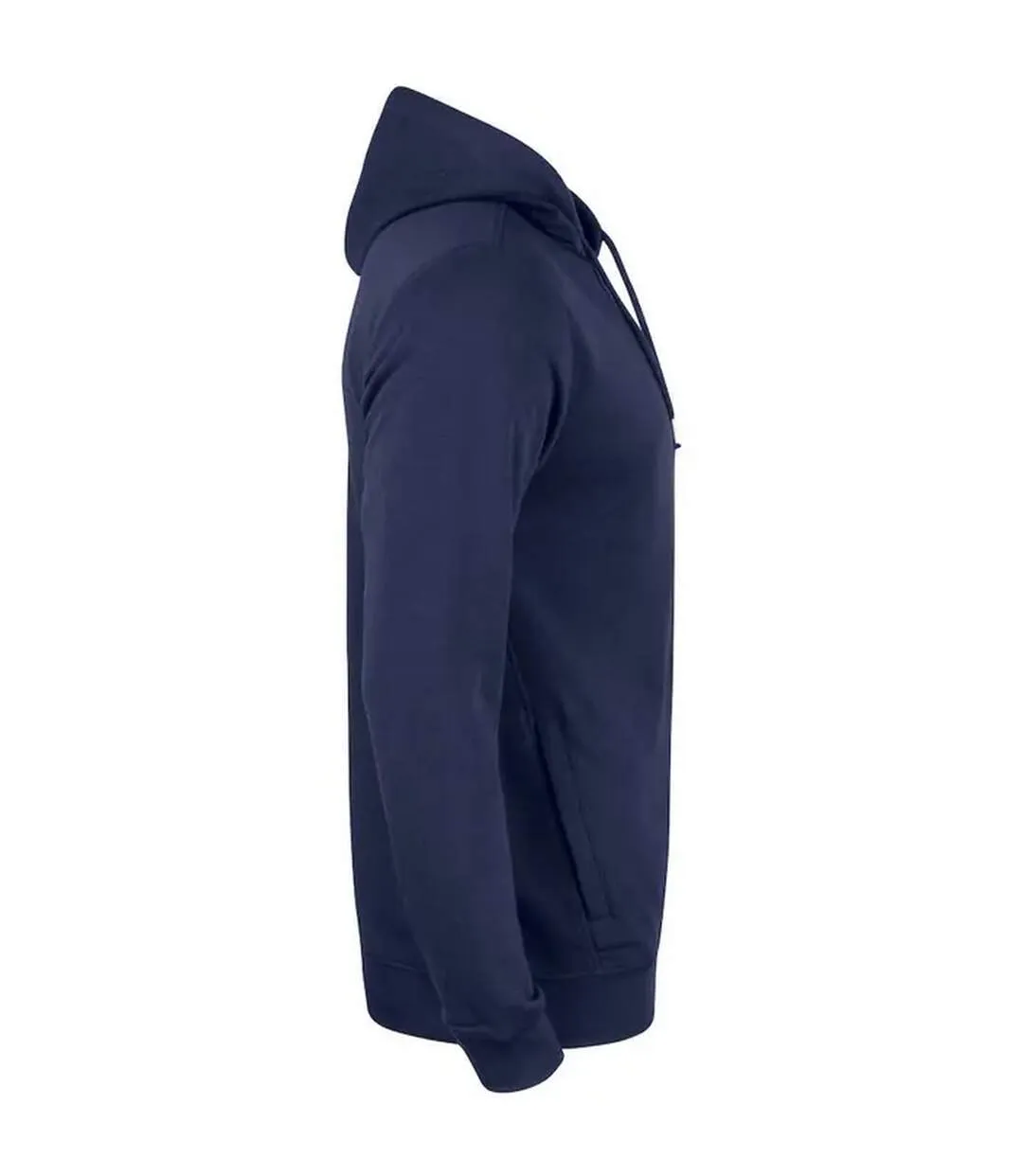 Sweat À Capuche Premium Homme Bleu Marine Foncé Clique-4