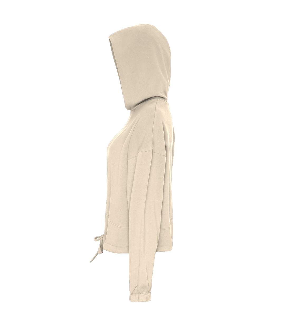 TriDri Womens/Ladies Cropped Oversize Hoodie (Nude) - UTRW6548-3