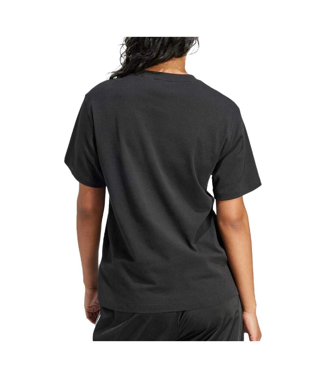 T-shirt Noir Femme Adidas Boxy - L-2