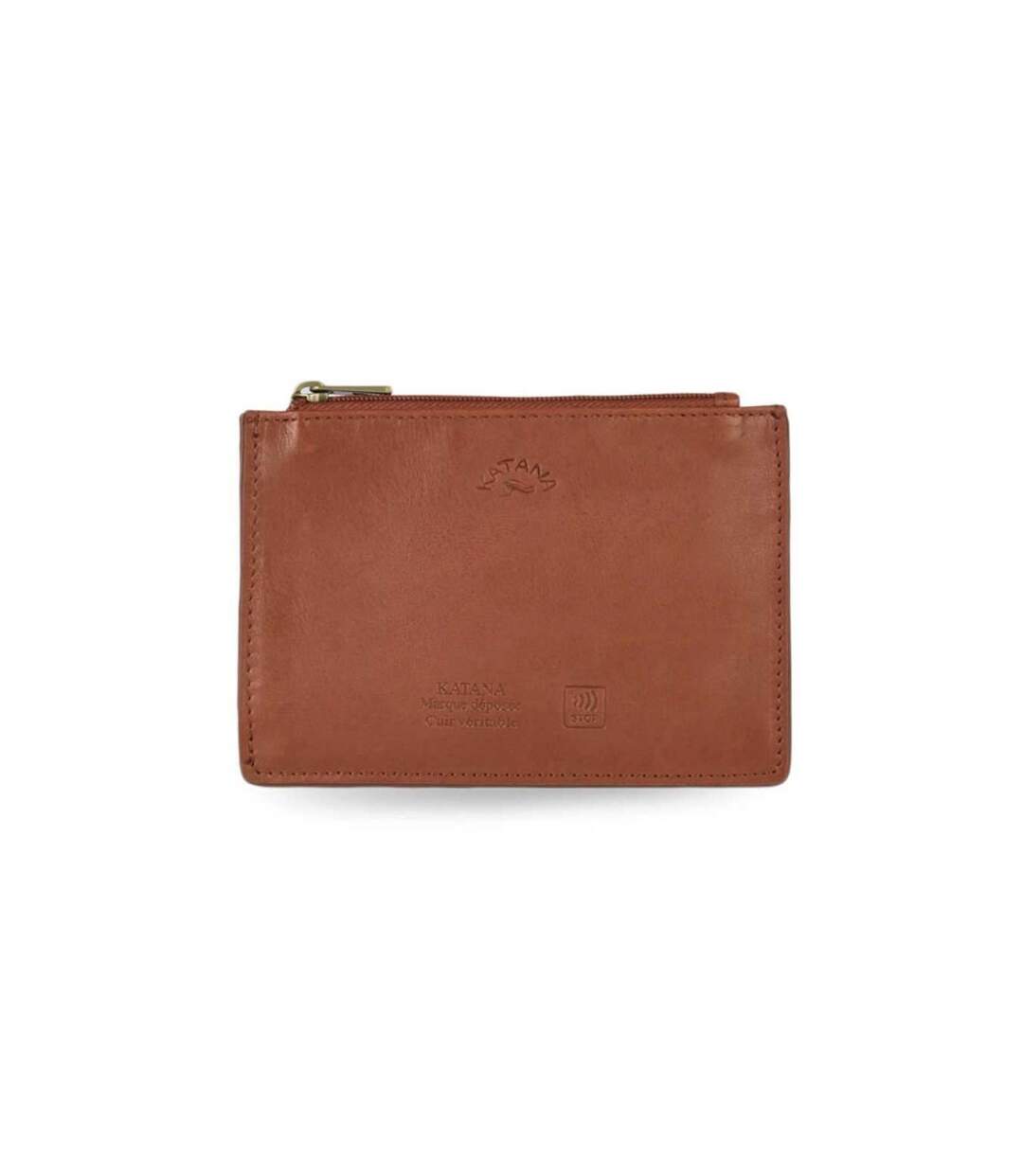 Katana - Porte-cartes compact en cuir - camel - 8759-1