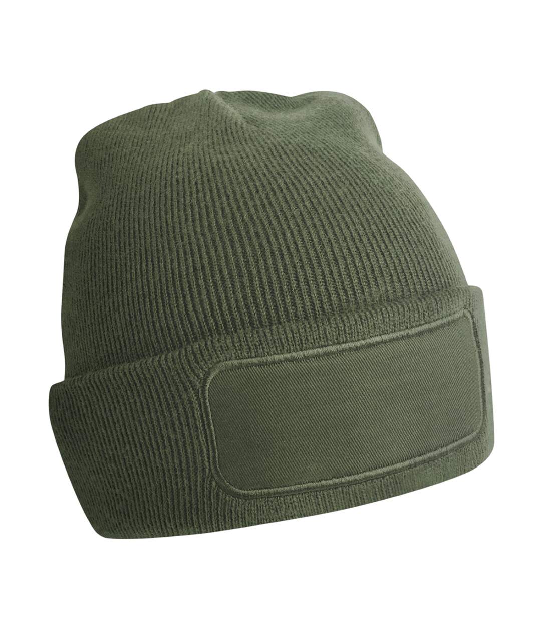 Bonnet Motif/style Uni Printers Vert Olive Beechfield-3