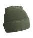 Bonnet Motif/style Uni Printers Vert Olive Beechfield-3