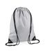 Premium Drawstring Bag One Size Light Grey Bagbase-1