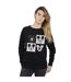 Disney Sweatshirt Femme/Ladies Mickey Mouse Smiling Squares (Noir) - UTBI26805-2