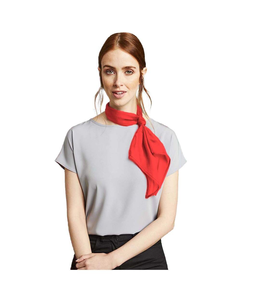 Foulard de travail femme taille unique rouge fraise Premier-2