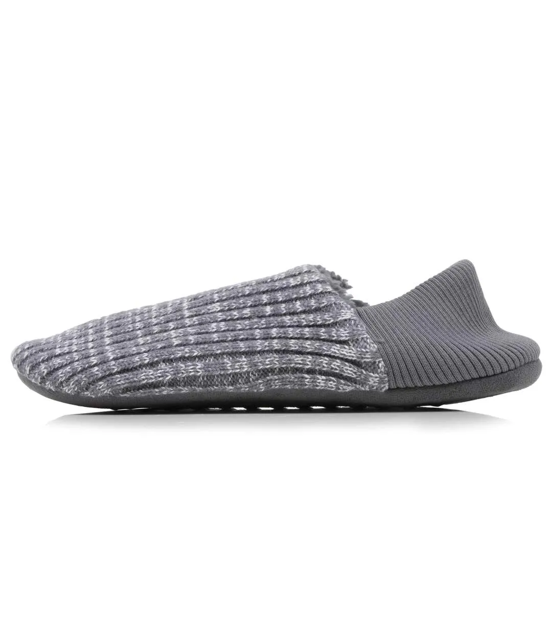 Isotoner Chaussettes d'intérieur homme maille côtelée, picots antidérapants-3