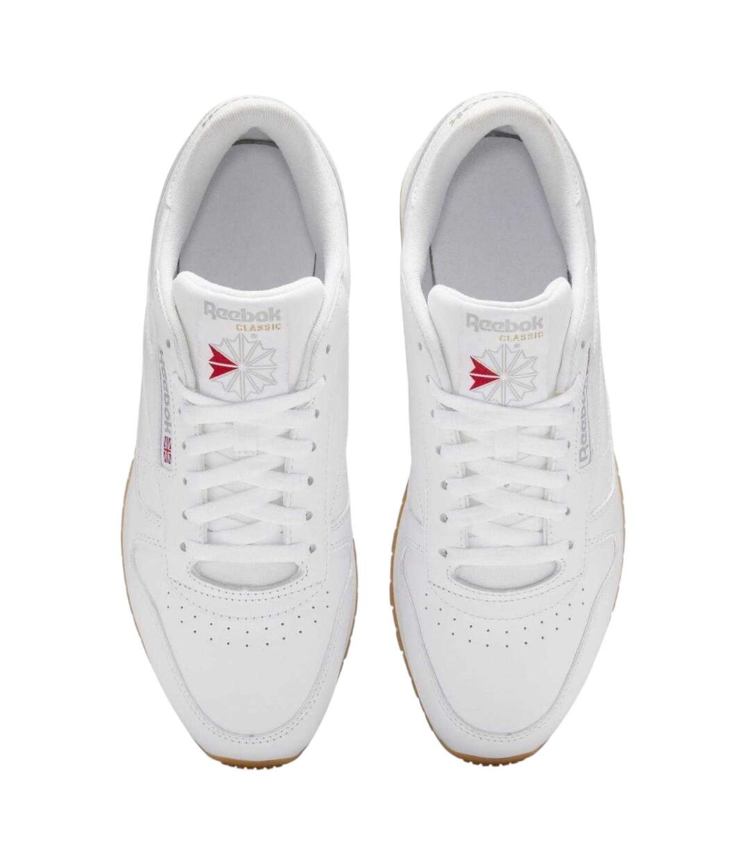 Baskets Classic Homme Blanc Marron Pâle Reebok-3