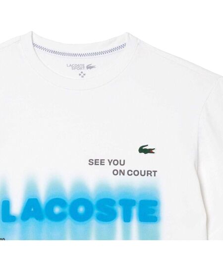 T-shirt Tennis Daniil Medvedev Homme Blanc Lacoste