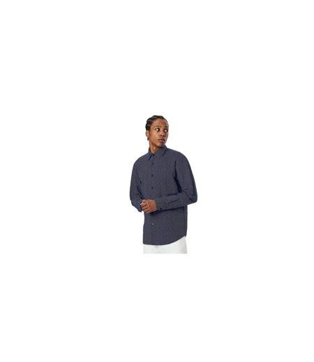 Chemise Motif/style Géométrique Homme Bleu Foncé Boss