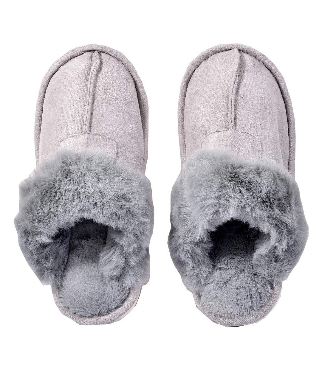 Pantoufles COCOONING pour Femme Confort PREMIUM 2089 Gris-2