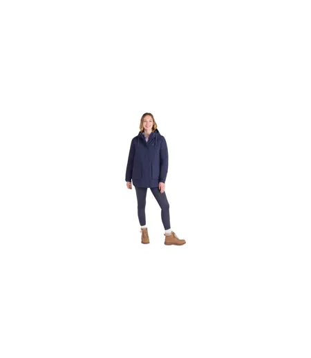 Womens/ladies Chestnut Waterproof Padded Jacket Navy Mountain Warehouse