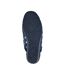 Chaussons Mules Style Broderie Florale Josephine Femme Bleu Marine Sleepers-2