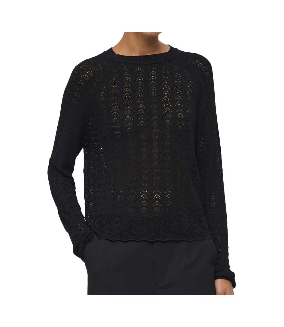 Pull Noir Femme Object Objgry - L