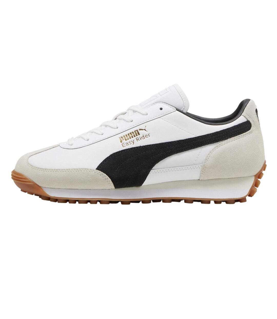 Mens Easy Rider Mix Suede Low Trainers White Puma-2