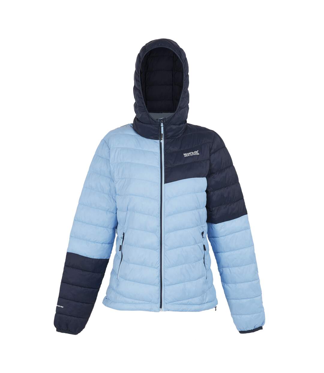 Veste à capuche hillpack femme bleu ciel / bleu marine Regatta